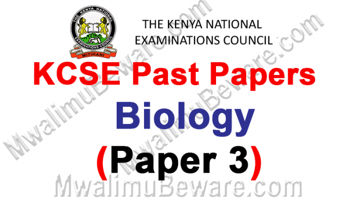 KCSE Past Papers 2018 Biology Paper 3 (231/3