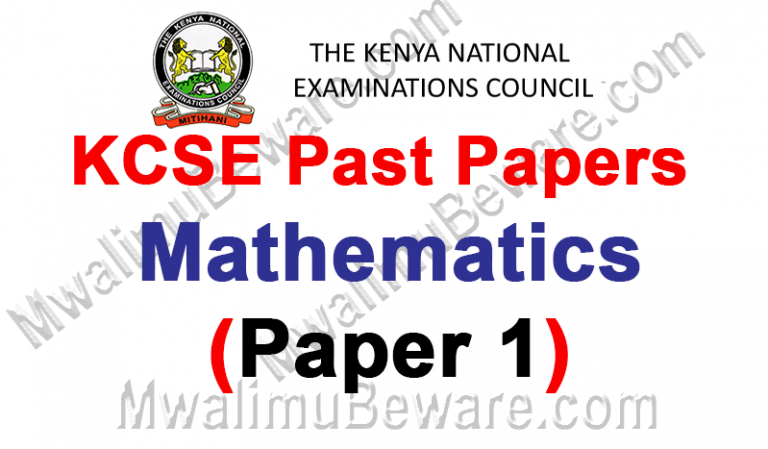KCSE Past Papers Mathematics 2018  Paper 2