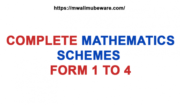 MATHEMATICS SCHEMES